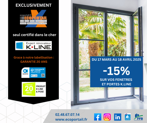 Promotions KLINE (fenêtres + porte d'entrée)